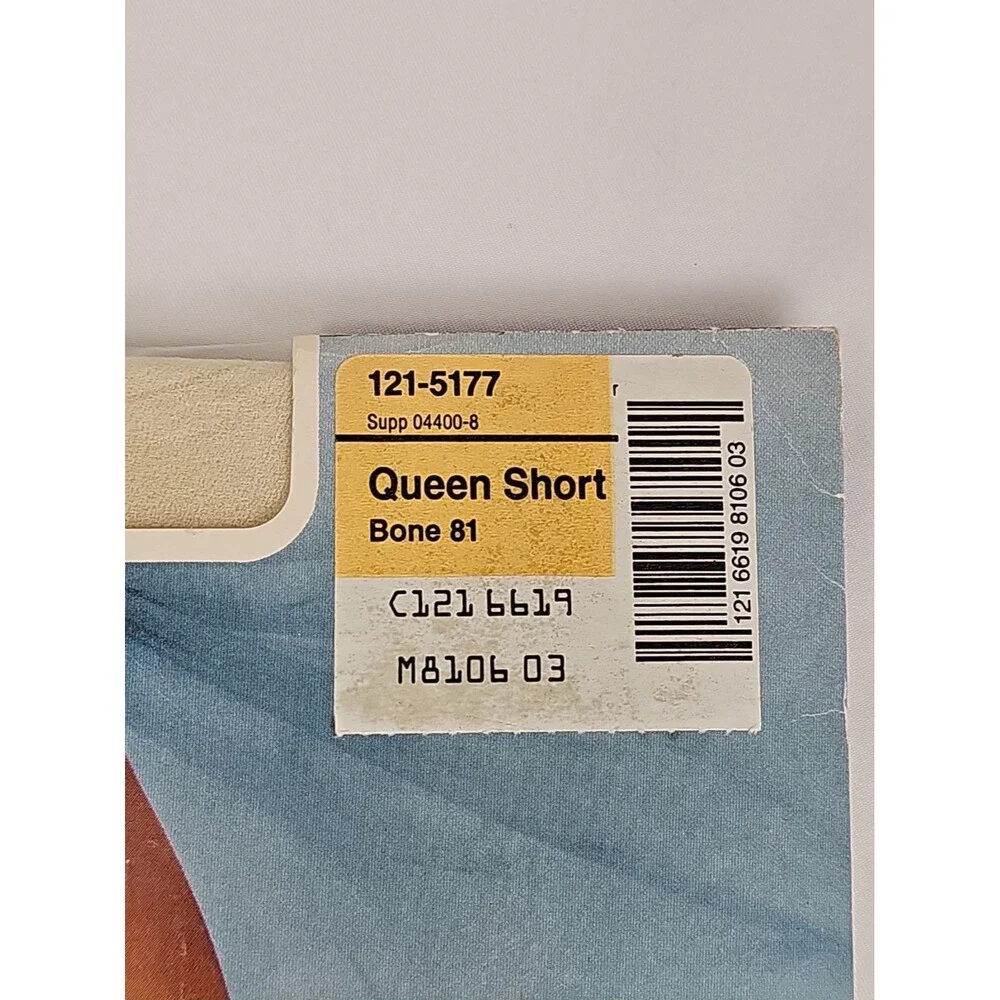 Vintage JC Penney Super Shaper Control Top Pantyhose Queen Short Navy NWT 1980s